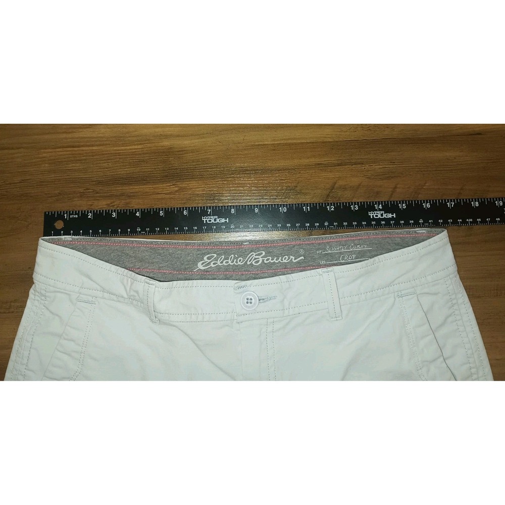 Eddie Bauer Women's Ripstop Cargo Roll Tab Hiking Pants Size 10 Light Blue Camp - Picture 9 of 16